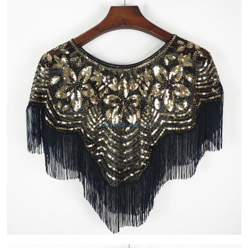 Women Formal Wear Outfits - 340D Fashionable Sequined Shawl Embroidery Beads
