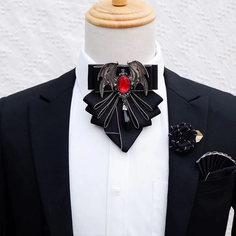 Women Formal Wear With Tie - Men's Bow Tie Brooch Set British