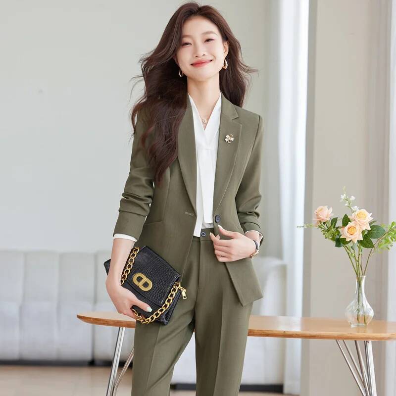 Autumn Winter Formal Uniform S – обзор и цена Women'S Formal Wear Pantsuits
