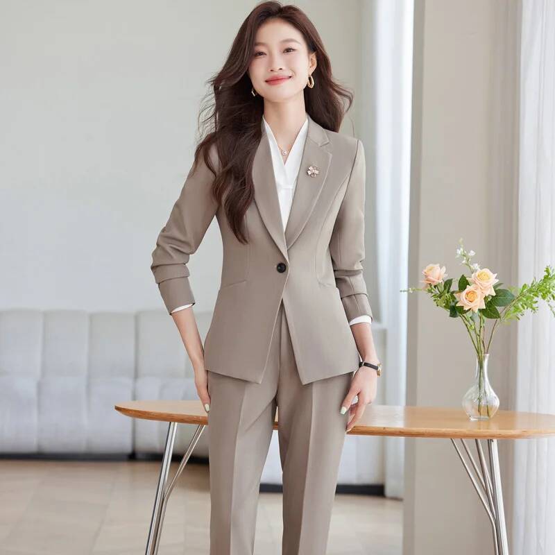 Autumn Winter Formal Uniform S – обзор и цена Women'S Formal Wear Pantsuits