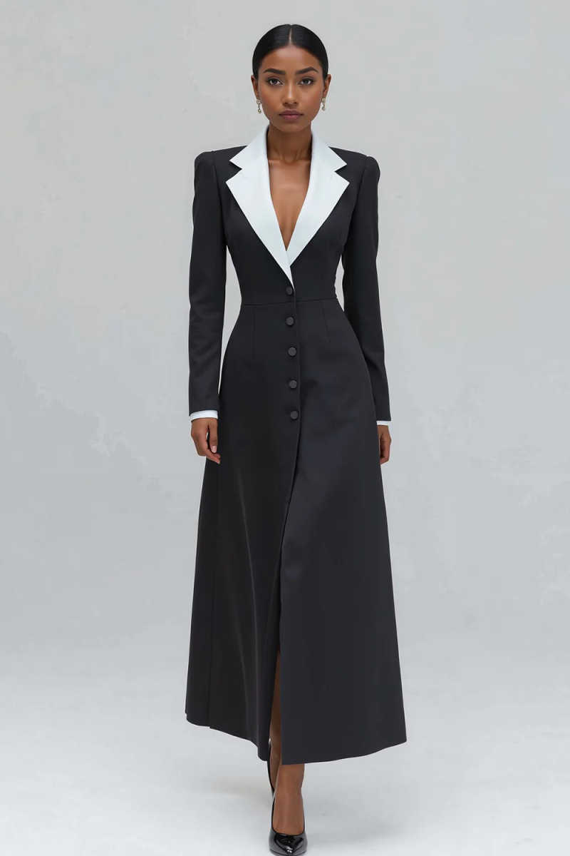 A Line Women Long Blazer Jacke – обзор и цена Women Formal Wear With Tie