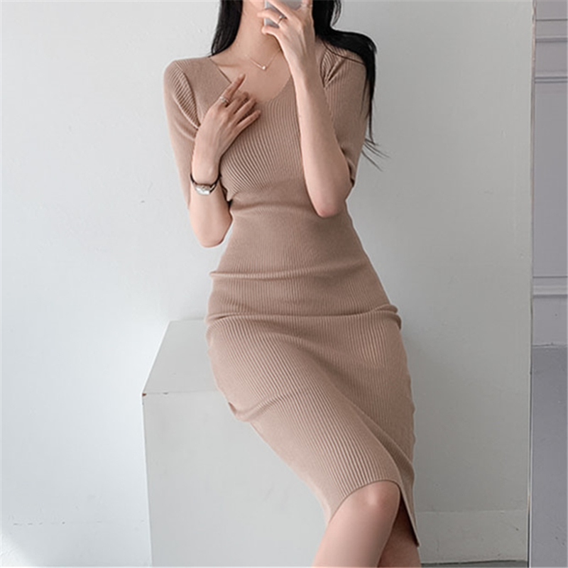 REALEFT Summer Women's Bodycon – обзор и цена Wrap Dress Work