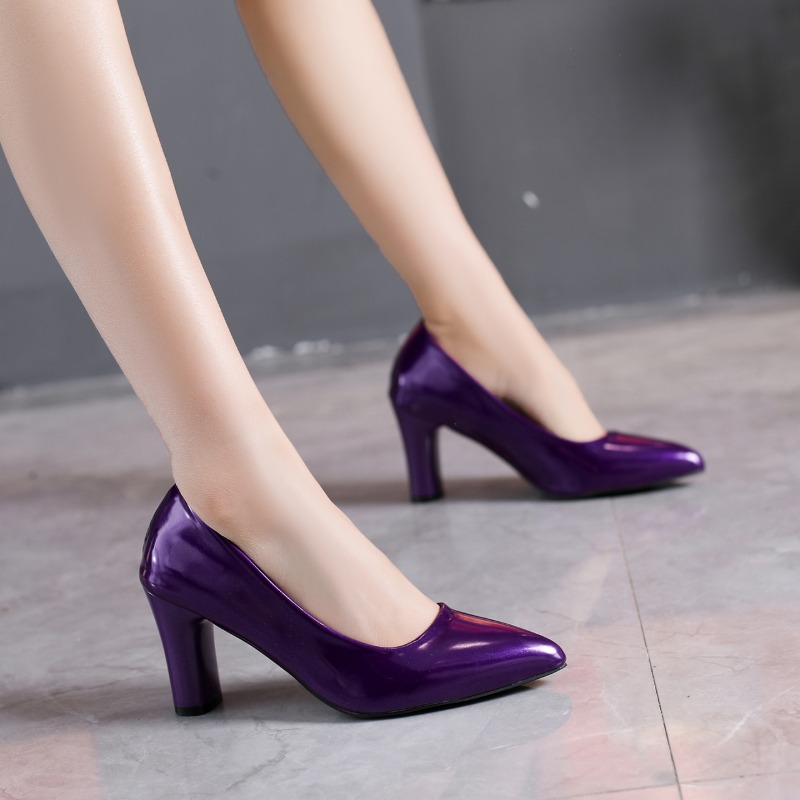 Plus Size Patent Leather Pump  – обзор и цена Pump Heel Block