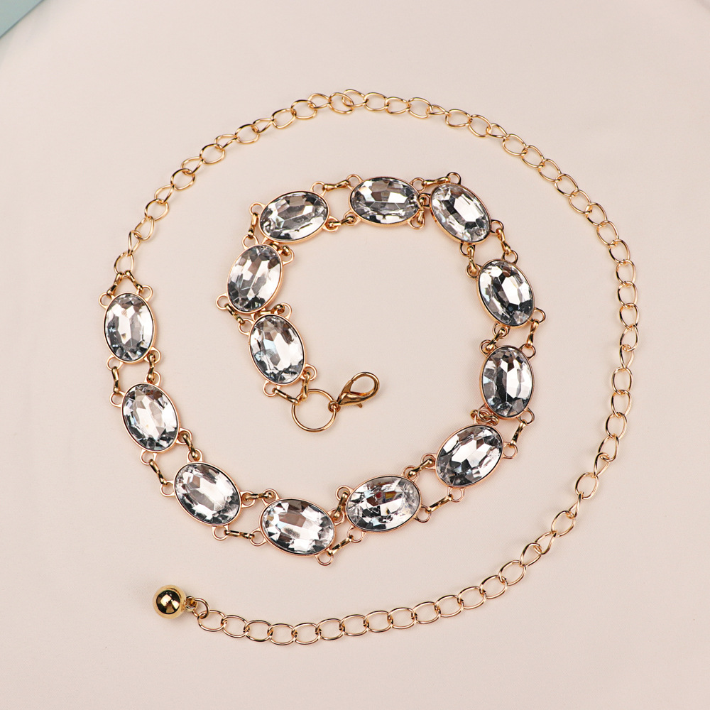 Chic Rhinestone Waist Chain Wo – обзор и цена Women'S Formal Wear Accessories
