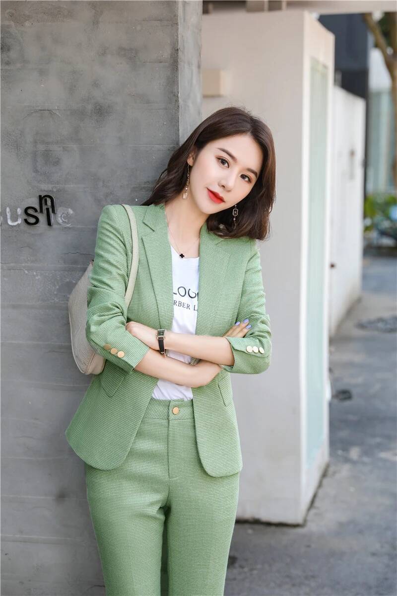 Novelty Green Uniform Designs  – обзор и цена Women'S Formal Wear Pantsuits