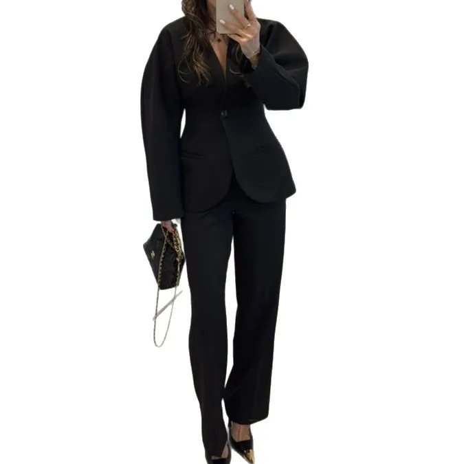 2025 New Women Black V Neck Wa – обзор и цена Women Formal Wear With Tie
