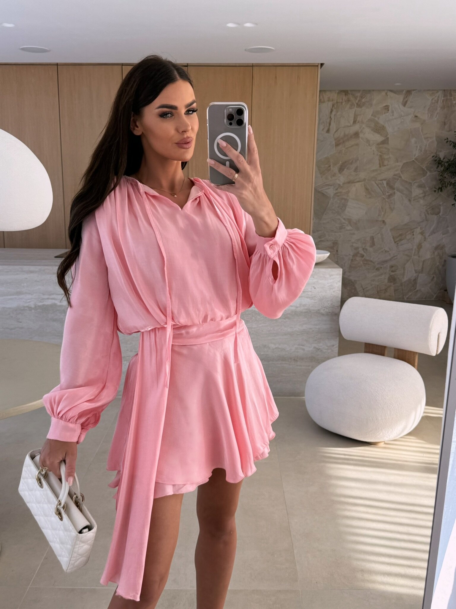 2025 Women's Solid Color V-nec – обзор и цена Wrap Dress Work