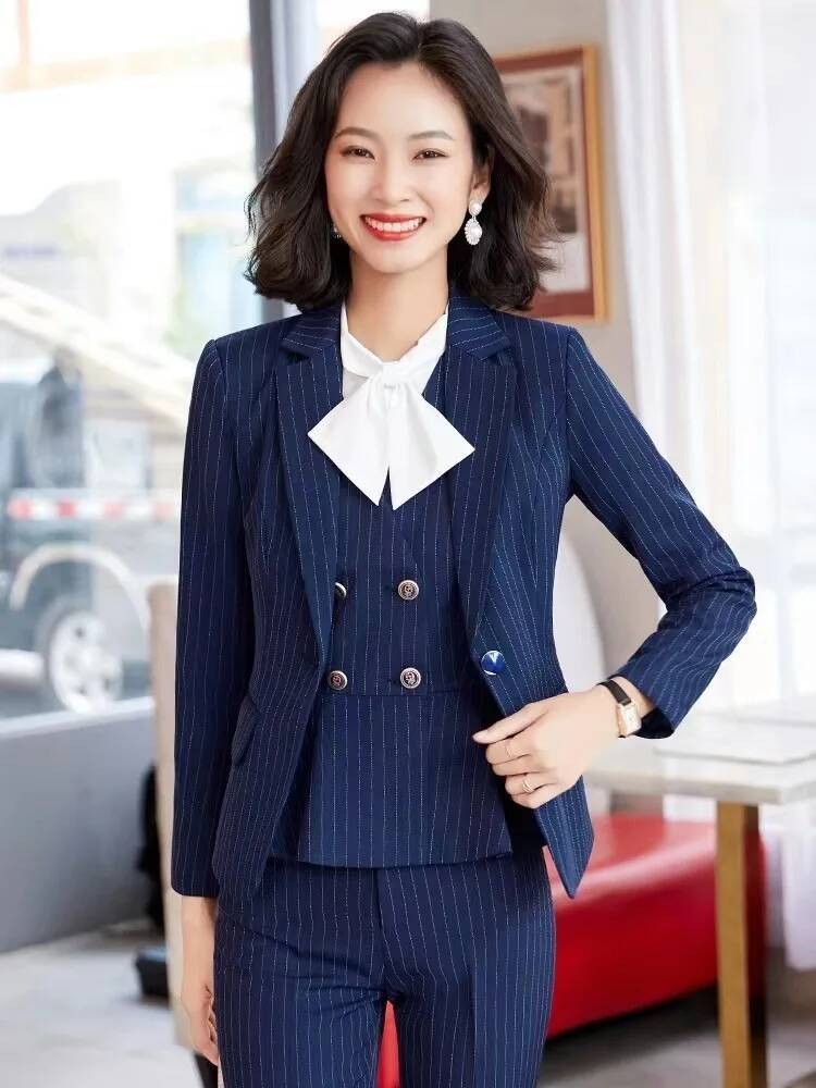 Fashion Striped Formal Busines – обзор и цена Women'S Formal Wear Pantsuits