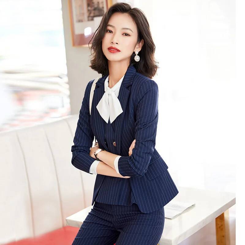 Fashion Striped Formal Busines – обзор и цена Women'S Formal Wear Pantsuits