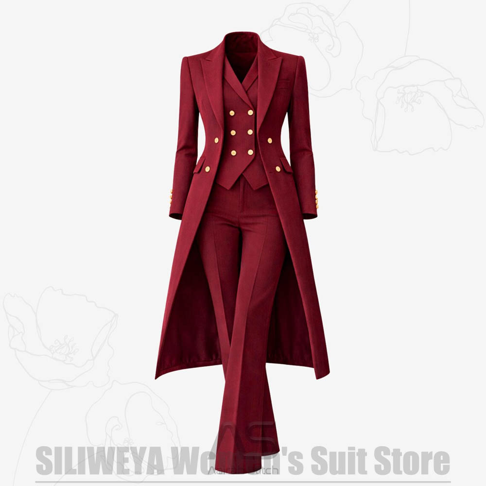 Women's Suit 3 Piece Double Br – обзор и цена Women Formal Wear Outfits