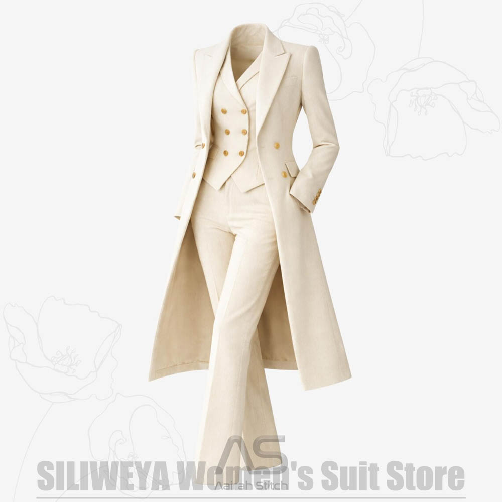 Women's Suit 3 Piece Double Br – обзор и цена Women Formal Wear Outfits