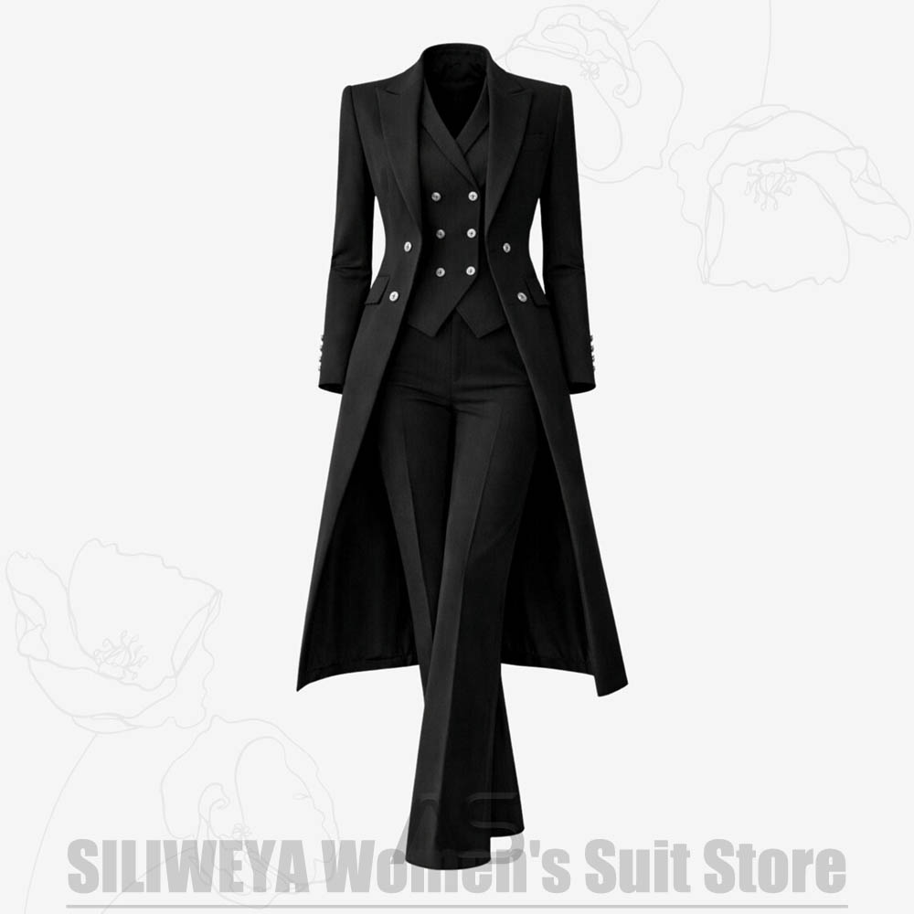 Women's Suit 3 Piece Double Br – обзор и цена Women Formal Wear Outfits