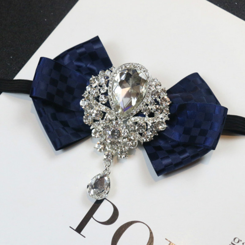 Men's Wedding Rhinestone Bow T – обзор и цена Women Formal Wear Korean