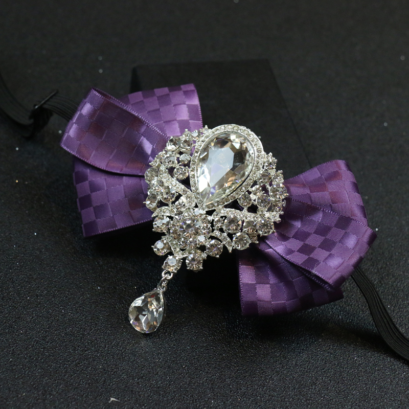 Men's Wedding Rhinestone Bow T – обзор и цена Women Formal Wear Korean