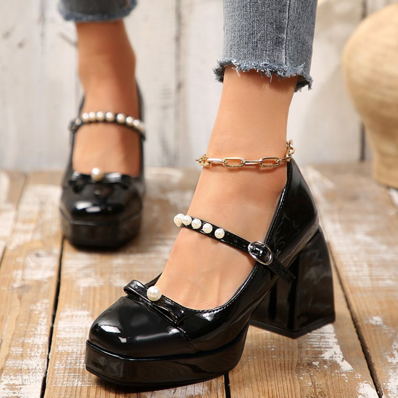 Luxury Brand Block Heel Mary J – обзор и цена Pump Heel Block