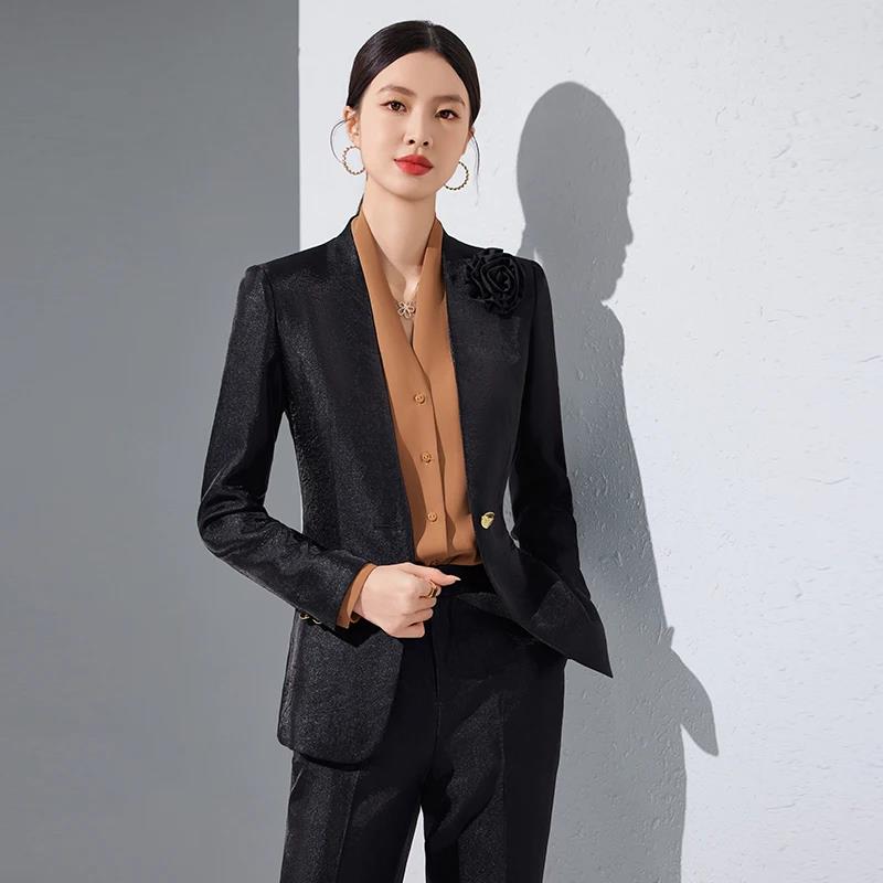 Women Blazer Pants Sets Gold A – обзор и цена Women'S Formal Wear Pantsuits