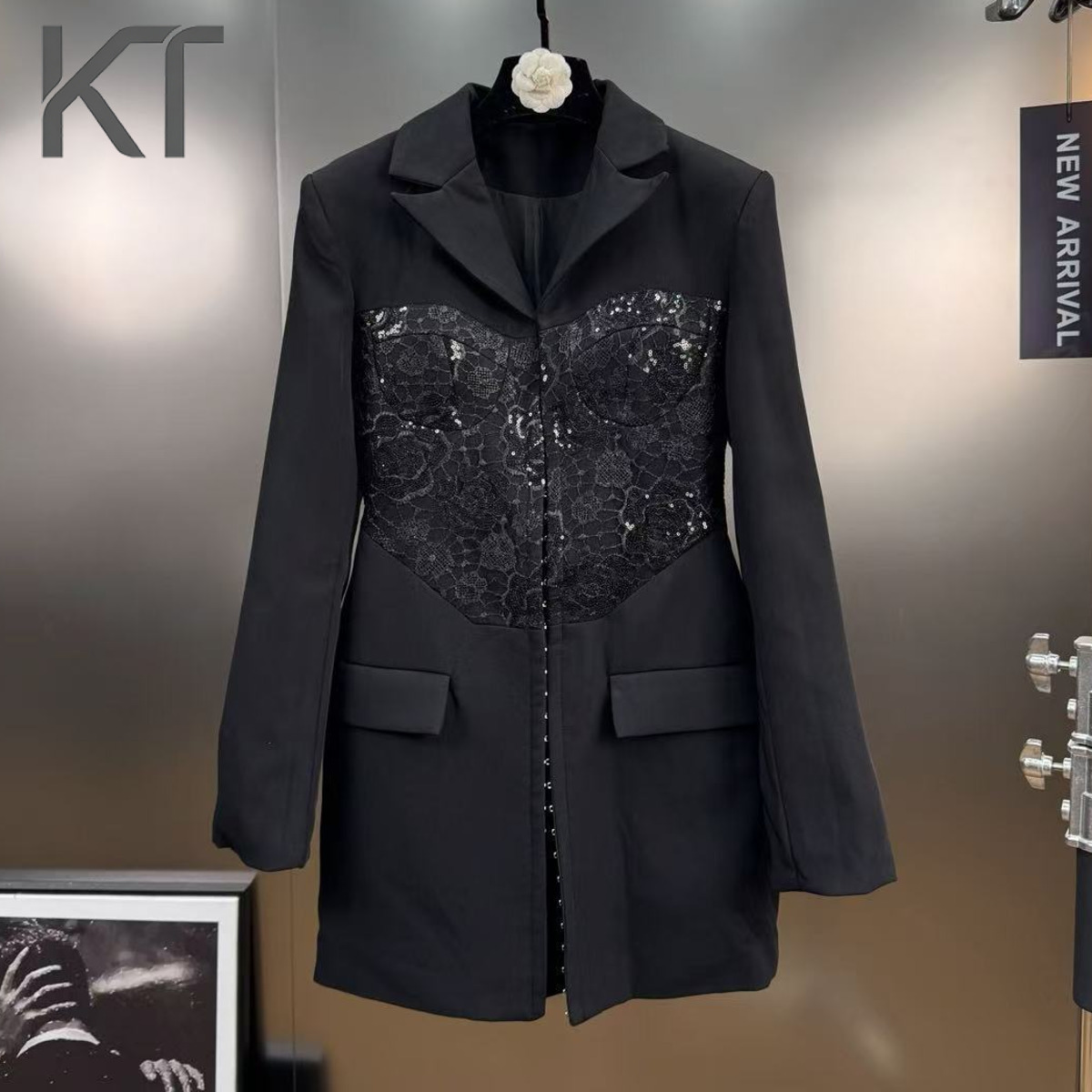 KT Elegant Lace Sequin Blazer  – обзор и цена Women Formal Wear Outfits