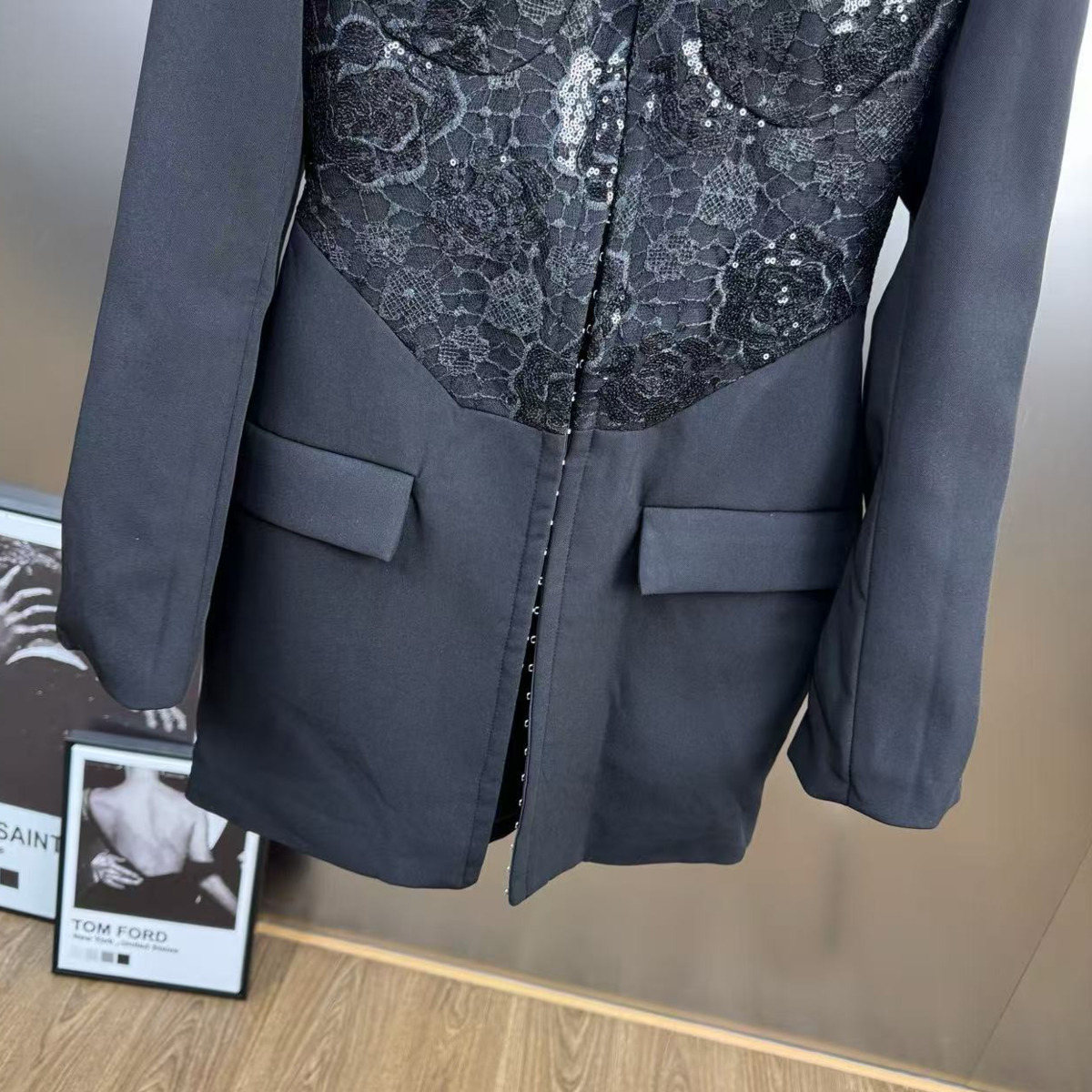 KT Elegant Lace Sequin Blazer  – обзор и цена Women Formal Wear Outfits
