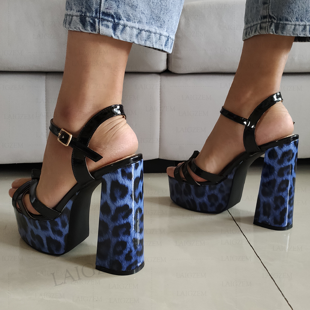 LAIGZEM Women Platform Sandals – обзор и цена Pump Heel Block