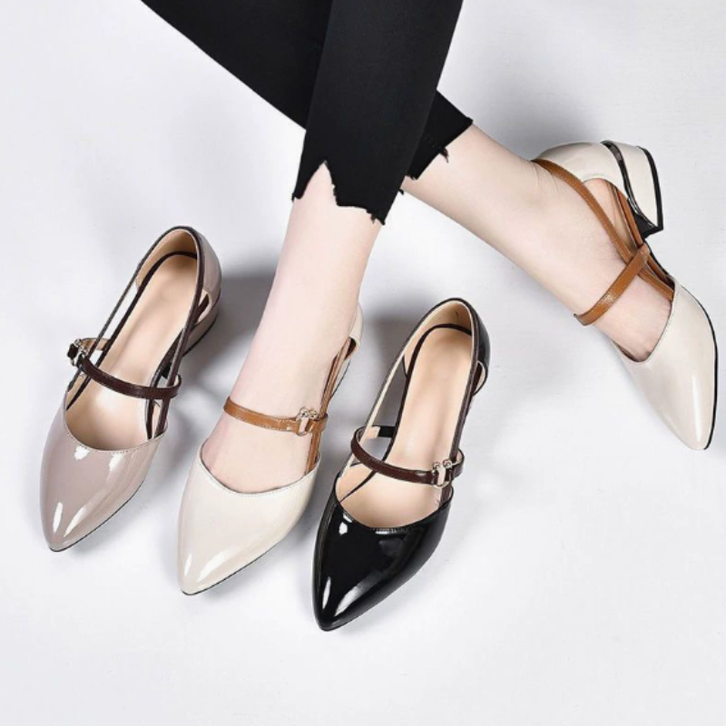 Women Two Tone Slingback Shoes – обзор и цена Pump Heel Block